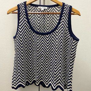 St. John Navy & White Tank